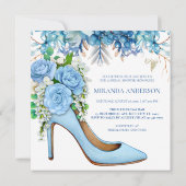Invitation Quelque chose de bleu avant de faire Fête des mari (Dos)