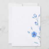 Invitation Quelque chose de bleu avant de faire Fête des mari (Dos)