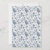 Invitation Quelque chose de bleu avant de faire Fête des mari (Dos)