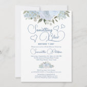 Invitation Quelque chose de bleu avant de faire Fête des mari (Devant)