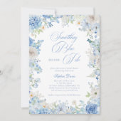 Invitation Quelque chose de bleu avant de faire Fête des mari (Devant)