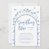 Invitation Quelque chose de bleu avant de faire Fête des mari (Devant)