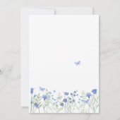 Invitation Quelque chose de bleu avant de faire Fête des mari (Dos)