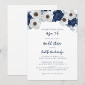 Invitation Quelque chose de bleu avant de faire Fête des mari (Devant / Derrière)