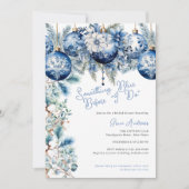 Invitation Quelque chose de bleu avant de faire Fête des mari (Devant)