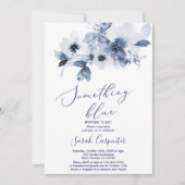 Invitation Quelque chose de bleu avant de faire Fête des mari (Devant)