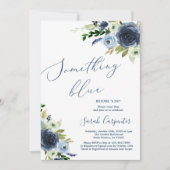 Invitation Quelque chose de bleu avant de faire Fête des mari (Devant)