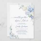 Invitation Quelque chose de bleu avant de faire Fête des mari (Devant)