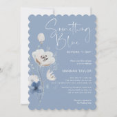 Invitation Quelque chose de bleu avant de faire Fête des mari (Devant)