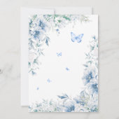 Invitation Quelque chose de bleu avant de faire Fête des mari (Dos)