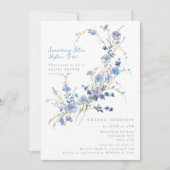 Invitation Quelque chose de bleu avant de faire Fête des mari (Devant)