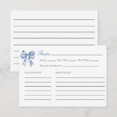 Invitation Quelque chose de bleu avant de faire Fête des mari (Devant / Derrière)