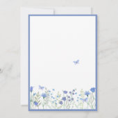 Invitation Quelque chose de bleu avant de faire Fête des mari (Dos)