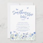 Invitation Quelque chose de bleu avant de faire Fête des mari (Devant)