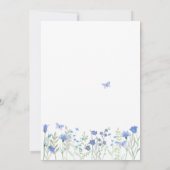 Invitation Quelque chose de bleu avant de faire Fête des mari (Dos)