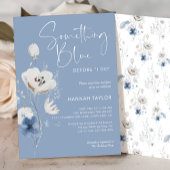 Invitation Quelque chose de bleu avant de faire Fête des mari