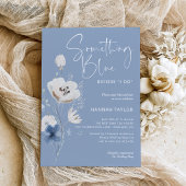 Invitation Quelque chose de bleu avant de faire Fête des mari