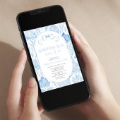 Invitation Quelque chose de bleu avant de faire Fête des mari