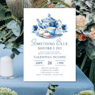Invitation Quelque chose de bleu avant de faire Fête des mari