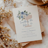 Invitation Quelque chose de bleu avant de faire Fête des mari