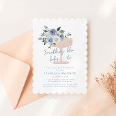 Invitation Quelque chose de bleu avant de faire Fête des mari