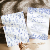 Invitation Quelque chose de bleu avant de faire Fête des mari