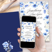 Invitation Quelque chose de bleu avant de faire Fête des mari