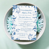 Invitation Quelque chose de bleu avant de faire Fête des mari