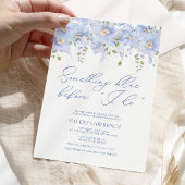 Invitation Quelque chose de bleu avant de faire Fête des mari