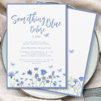 Quelque chose de bleu avant de faire Fête des mari