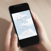 Invitation Quelque chose de bleu avant de faire Fête des mari