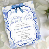 Invitation Quelque chose de bleu avant de faire Fête des mari