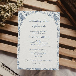 Invitation Quelque chose de bleu avant de faire Fête des mari