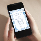 Invitation Quelque chose de bleu avant de faire Fête des mari