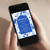 Invitation Quelque chose de bleu avant de faire Fête des mari