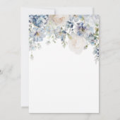 Invitation Quelque chose de bleu avant de faire Fête des mari (Dos)