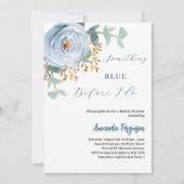 Invitation Quelque chose de bleu avant de faire Fête des mari (Devant)