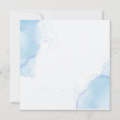 Invitation Quelque chose de bleu avant de faire Fête des mari (Dos)