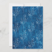 Invitation Quelque chose de bleu avant de faire Fête des mari (Dos)