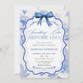 Invitation Quelque chose de bleu avant de faire Fête des mari (Devant)