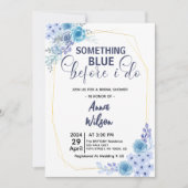 Invitation Quelque chose de bleu avant de faire Fête des mari (Devant)