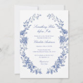 Invitation Quelque chose de bleu avant de faire Fête des mari (Devant)