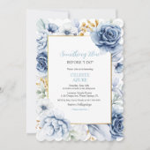 Invitation Quelque chose de bleu avant de faire Fête des mari (Devant)