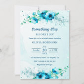 Invitation Quelque chose de bleu avant de faire Fête des mari (Devant)