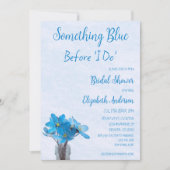 Invitation Quelque chose de bleu avant de faire Fête des mari (Devant)