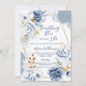 Invitation Quelque chose de bleu avant de faire Fête des mari (Devant)