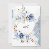 Invitation Quelque chose de bleu avant de faire Fête des mari (Dos)