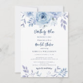 Invitation Quelque chose de bleu avant de faire Fête des mari (Devant)