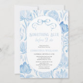 Invitation Quelque chose de bleu avant de faire Fête des mari (Devant)