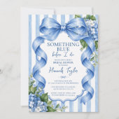 Invitation Quelque Chose de Bleu Avant de Faire Hydrangea Bab (Devant)